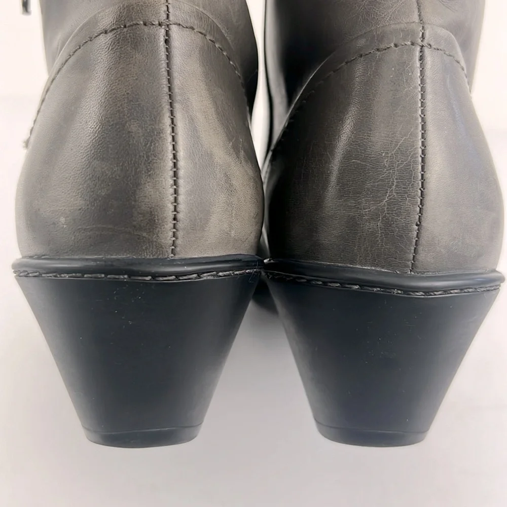 Dansko Billie Grey Ankle Boots Soft Leather Burnished Nappa Grey Womens SZ 8.5 9 - Picture 12 of 14